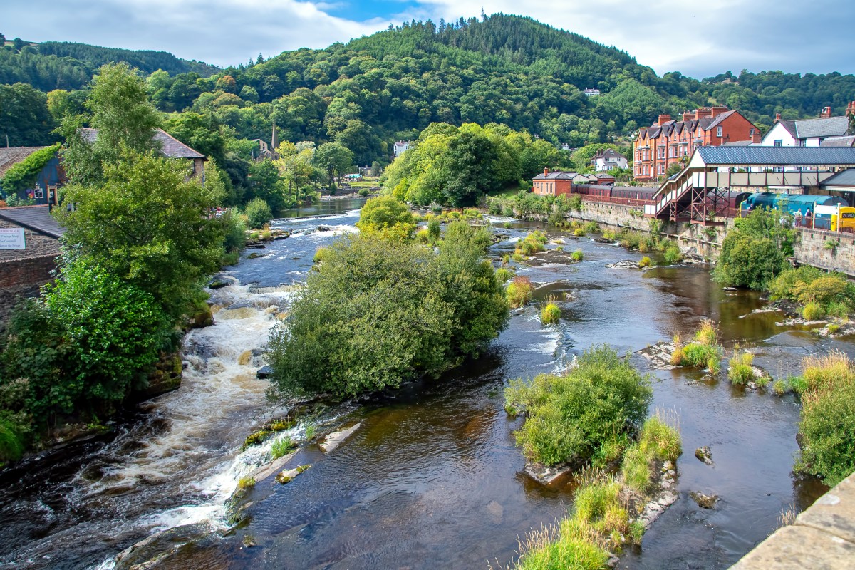 River Dee at Llangollen in Wales