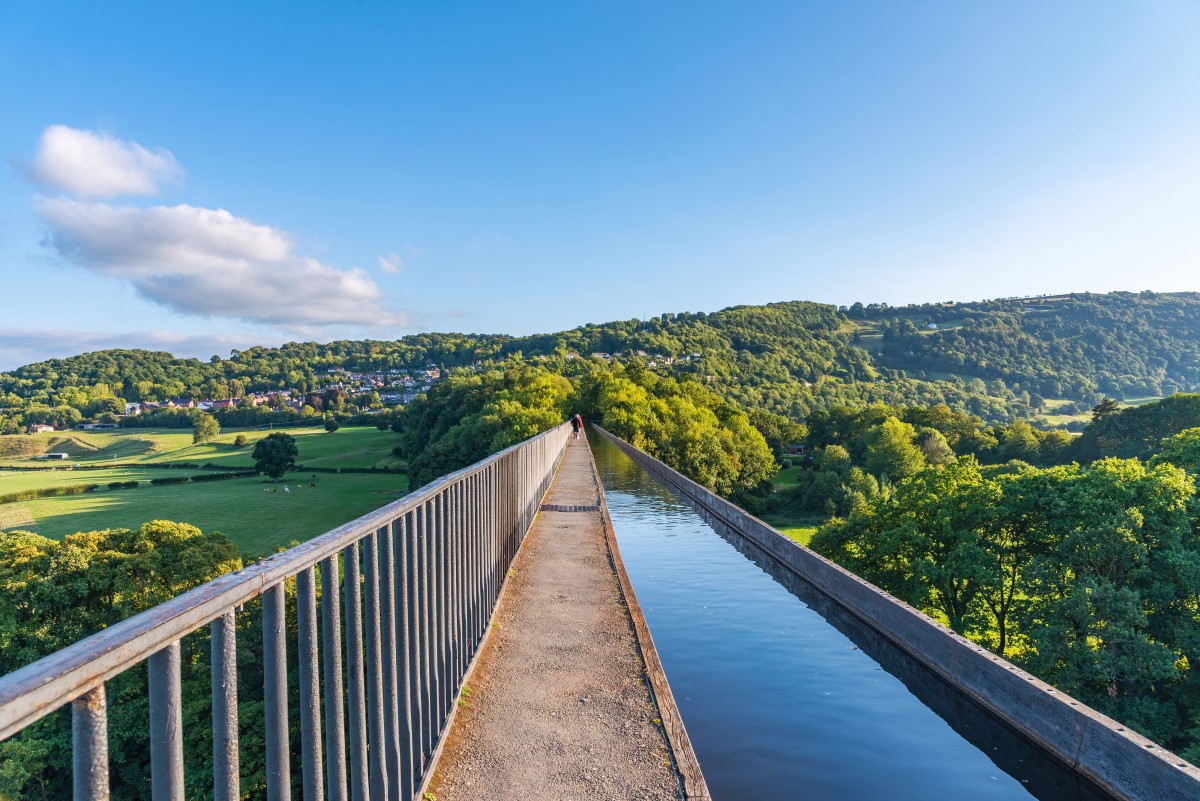 Pontcysyllte Aqueduct an historic bridge in North Wales, UK